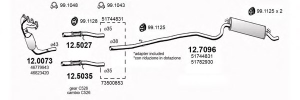 ASSO ART0763 Exhaust System